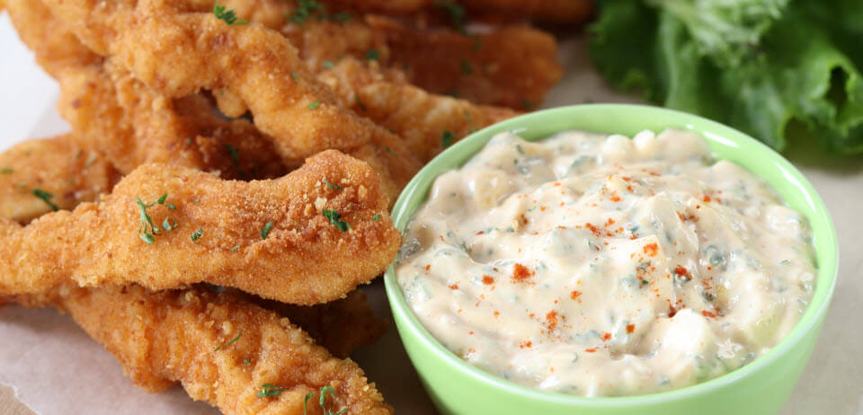 Chicken Tenders with Tartare Sauce