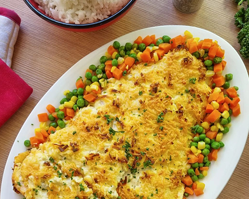 Cheesy Baked Salmon