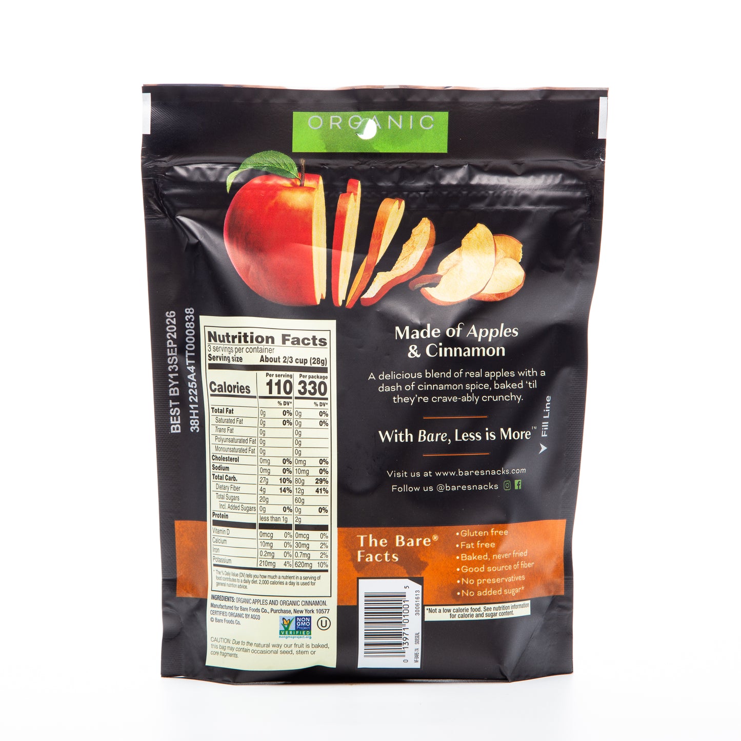 Bare Cinnamon Apple Chips 96.3g