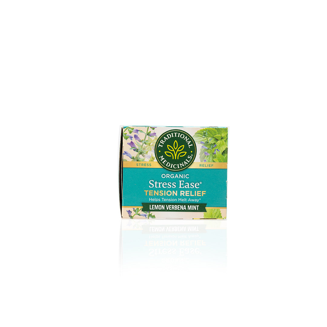 Traditional Medicinals Organic Stress Ease Lemon Verbena Mint 16 Tea Bags