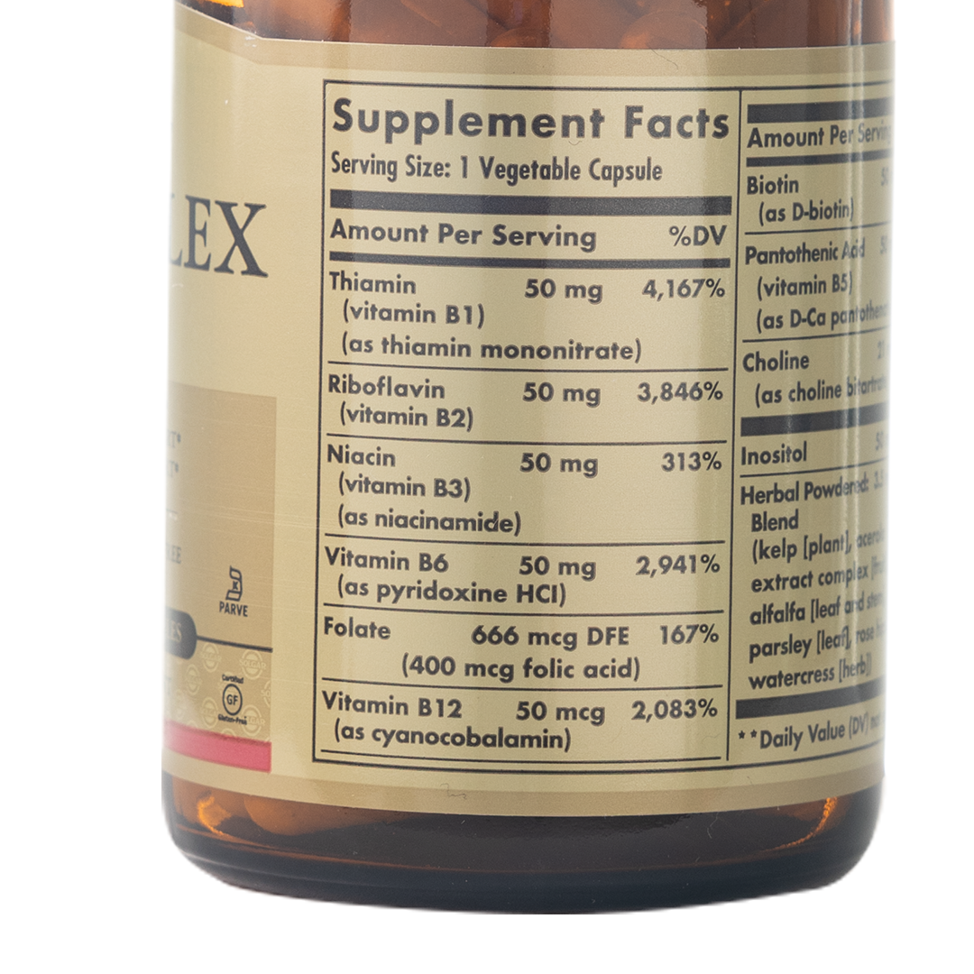 Solgar B-Complex "50" 100 Vegetable Capsules