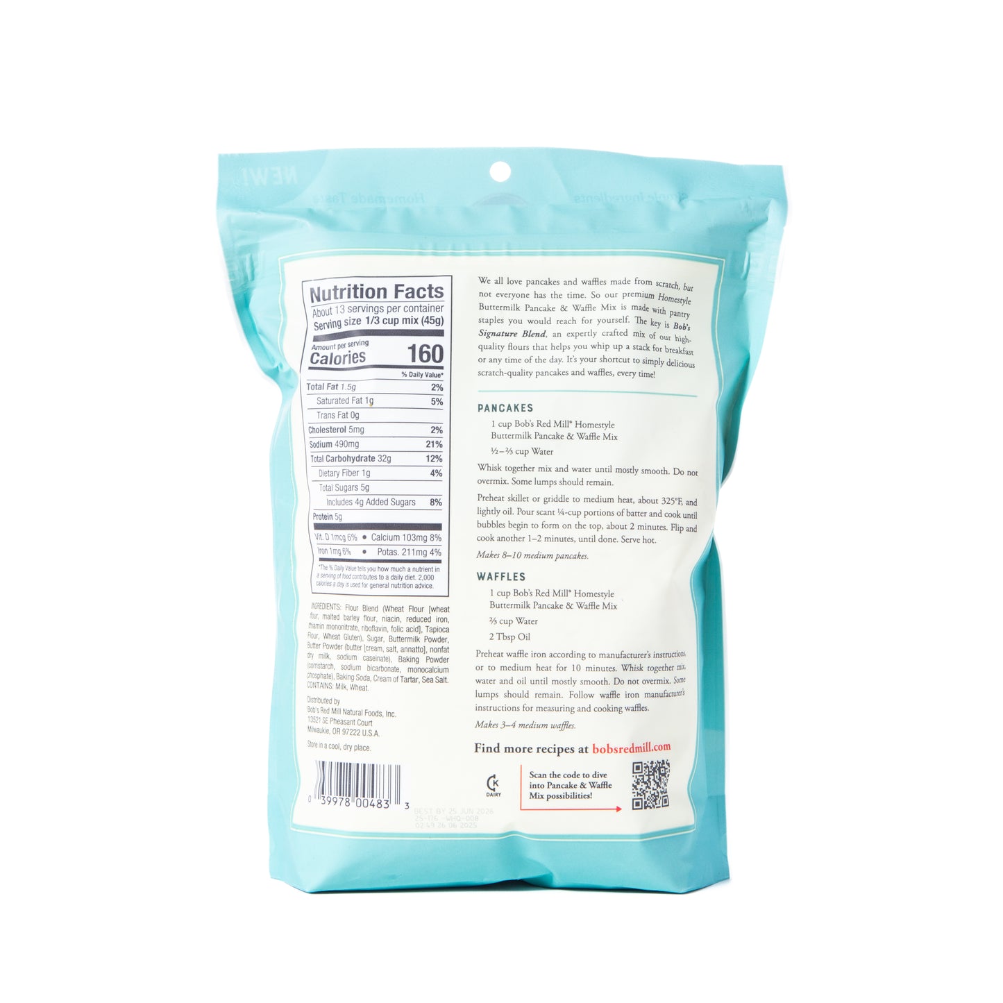 Bob's Red Mill Homestyle Buttermilk Pancake and Waffle Mix 567g