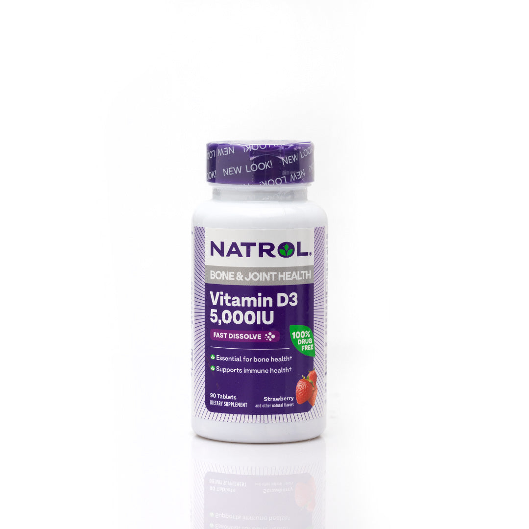 Natrol Vitamin D3 5000IU Fast Dissolve 90 Tablets – Healthy Options