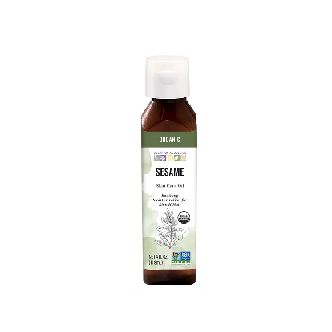 Aura Cacia Organic Sesame Skin Care Oil 118ml