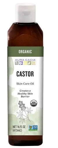 Aura Cacia Organic Castor Oil Skin Care 473ml