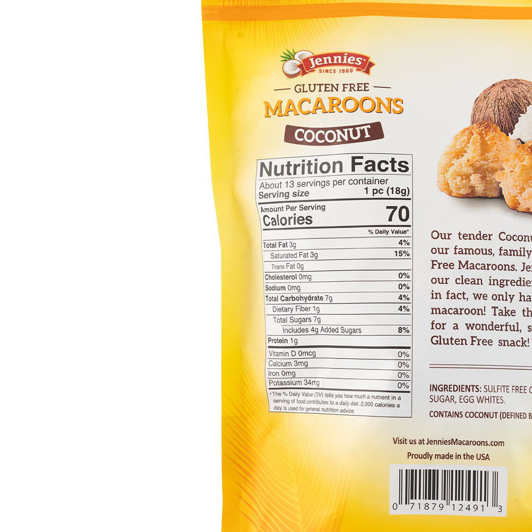 Jennies Gluten Free Coconut Macaroons 226g