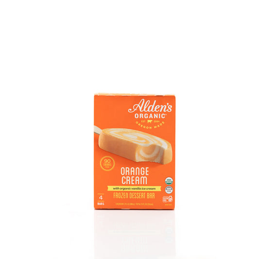 Alden's Organic Orange Cream Ice Cream Bars 4 - 89ml