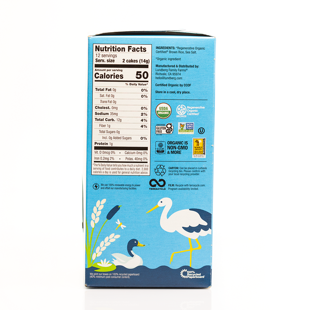 Lundberg Organic Thin Stackers Brown Rice 168g