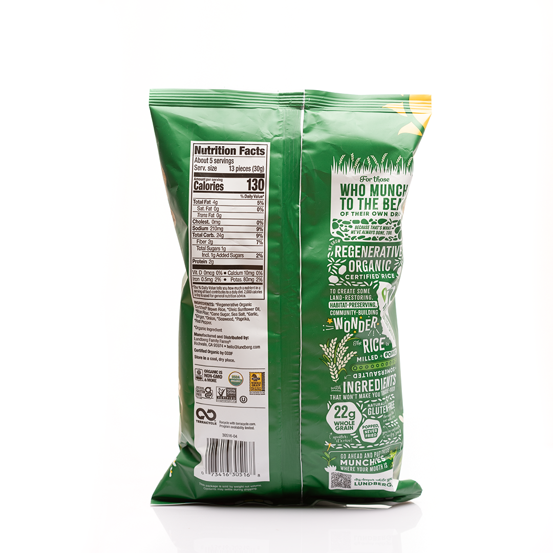 Lundberg Ginger Seaweed Rice Cake Minis 142g