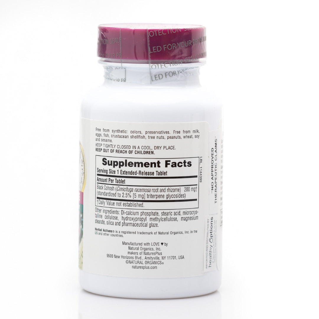 Nature’s Plus Black Cohosh Extended Release 200 mg 30 Tablets