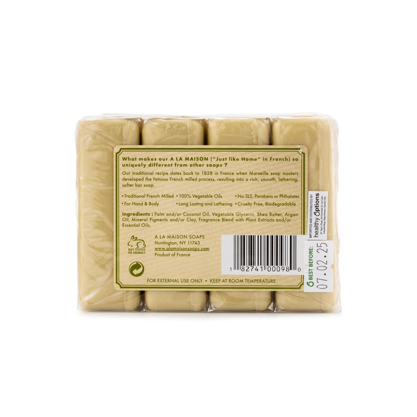 A La Maison Rosemary Mint Bar Soap 400g