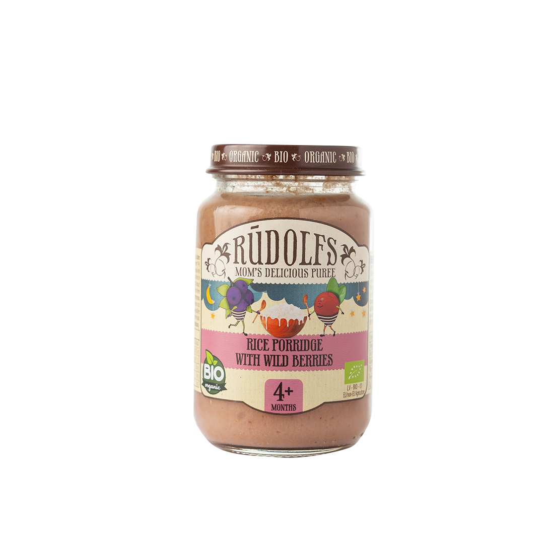 Rudolfs Rice Porridge with Wild Berries 4+ Months Stage 1 190g