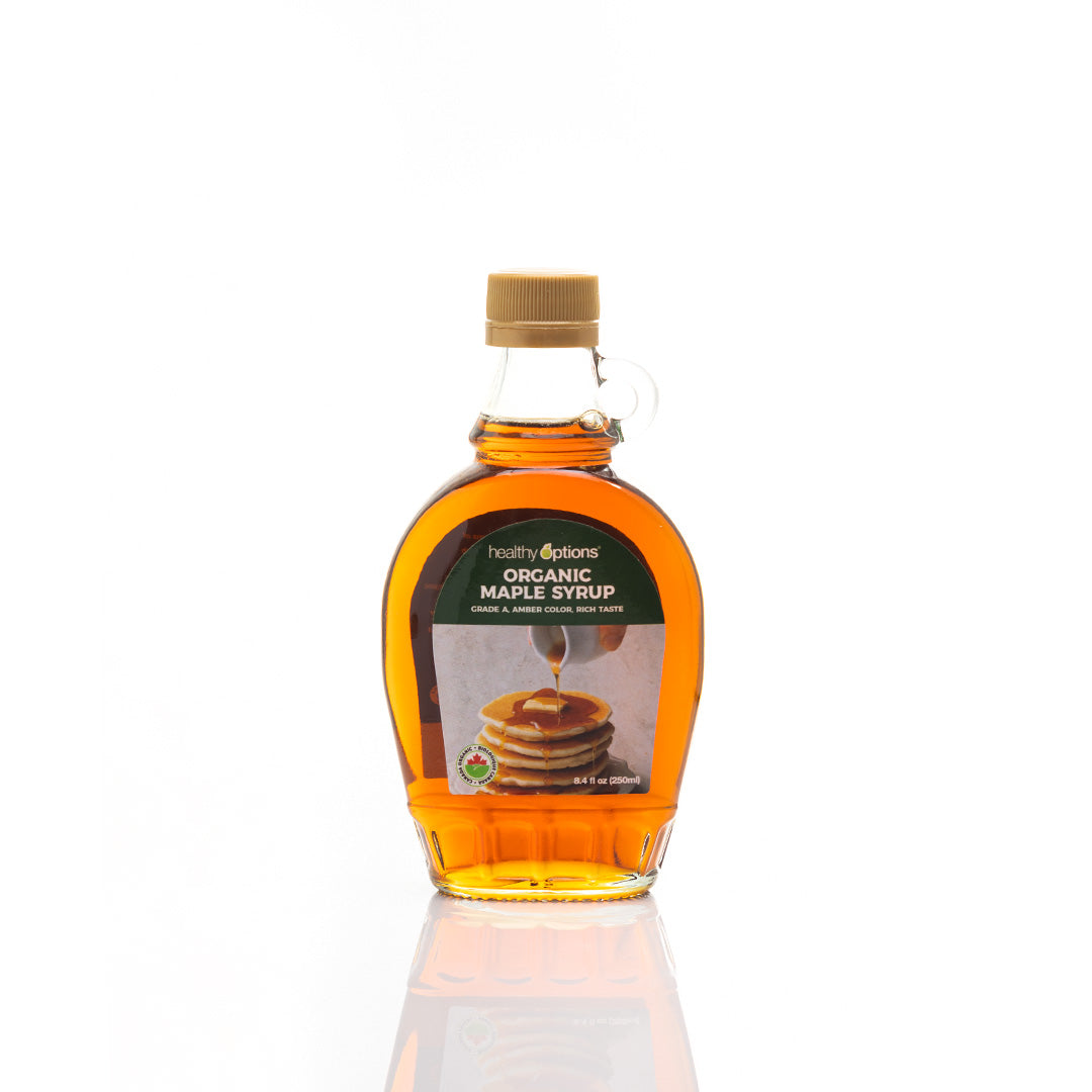 Healthy Options Organic Maple Syrup Grade A, Amber Color, Rich Taste 250ml