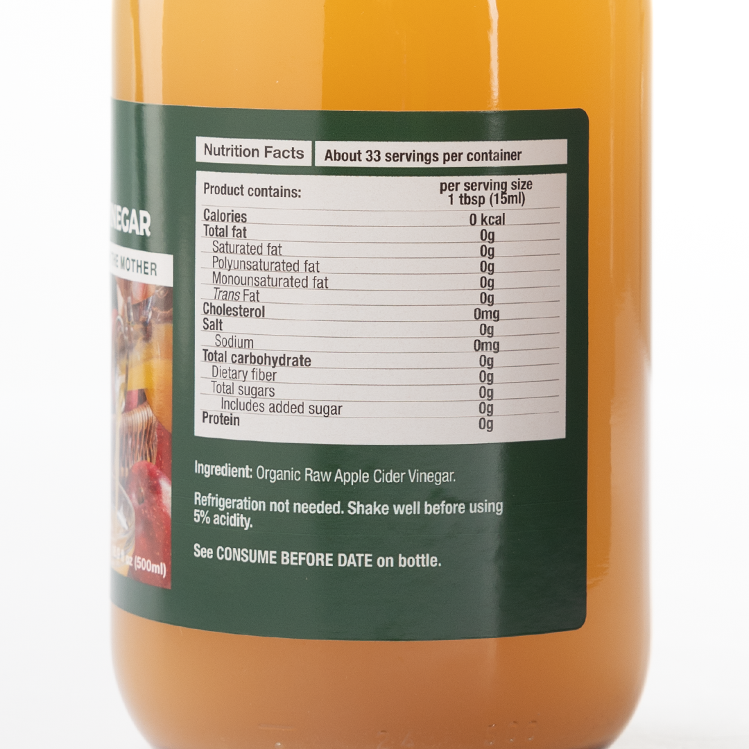 Healthy Options Organic Apple Cider Vinegar 500ml