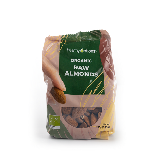 Healthy Options Organic Raw Almonds 200g