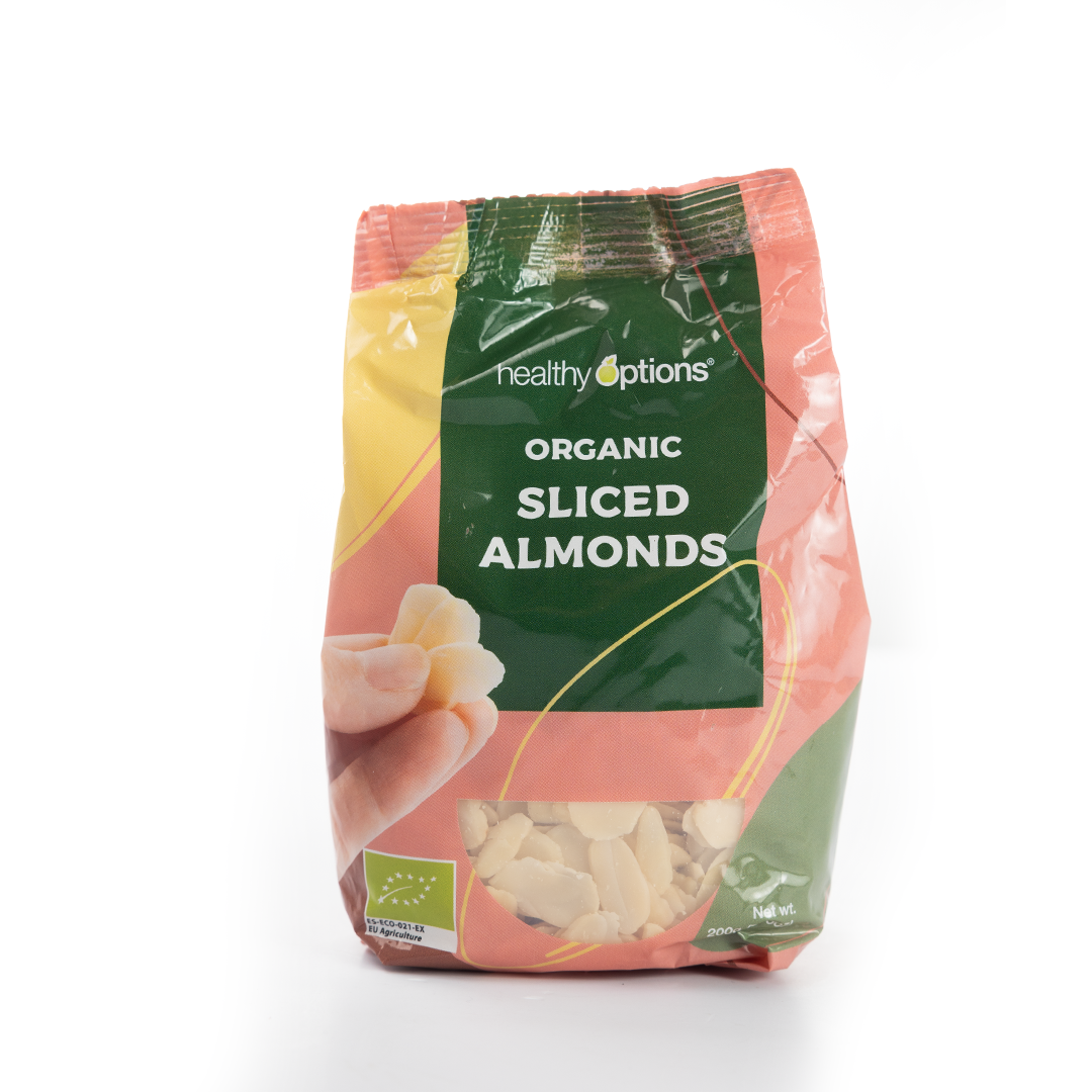 Healthy Options Organic Sliced Almonds 200g