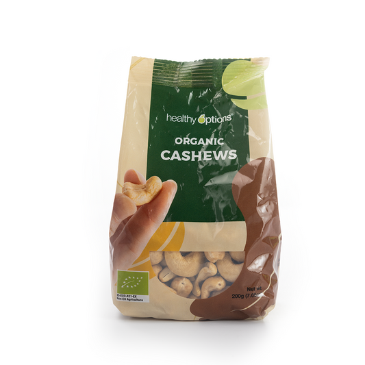 Healthy Options Organic Cashews 200g