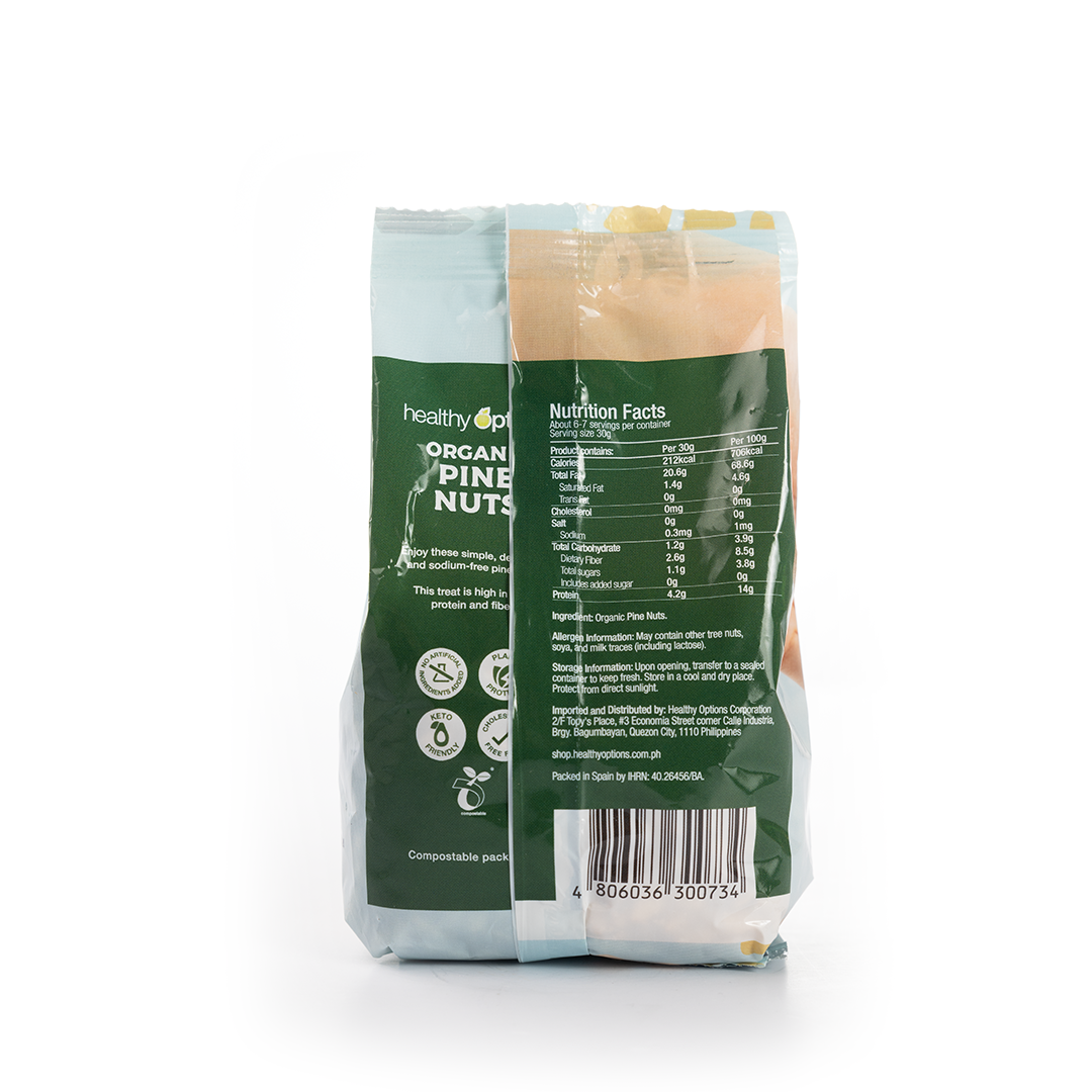 Healthy Options Organic Pine Nuts 200g