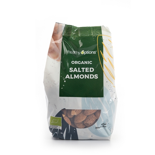 Healthy Options Organic Salted Almonds 200g