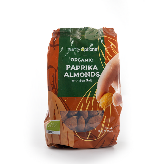 Healthy Options Organic Paprika Almonds with Sea Salt 200g