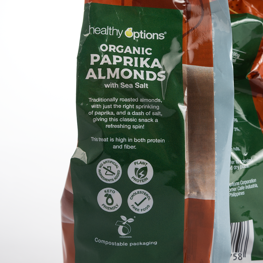 Healthy Options Organic Paprika Almonds with Sea Salt 200g