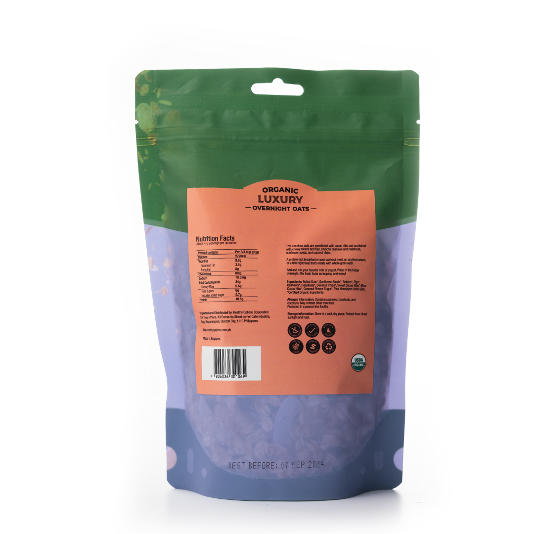Healthy Options Organic Luxury Overnight Oats 300g