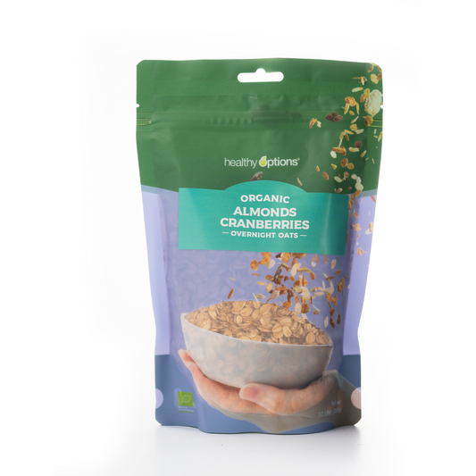 Healthy Options Organic Almonds Cranberries Overnight Oats 300g