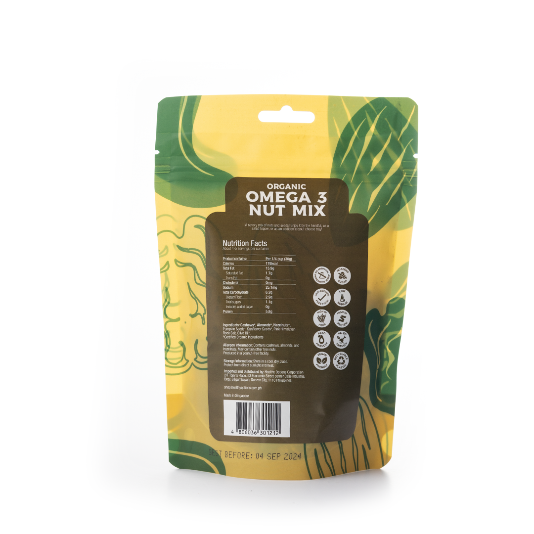 Healthy Options Organic Omega-3 Nut Mix 142g