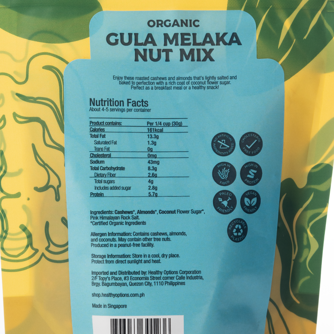 Healthy Options Organic Gula Melaka Nut Mix 142g