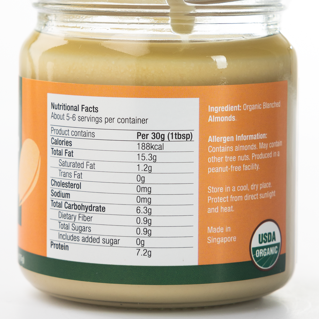 Healthy Options Organic Blanched Almond Butter 175g