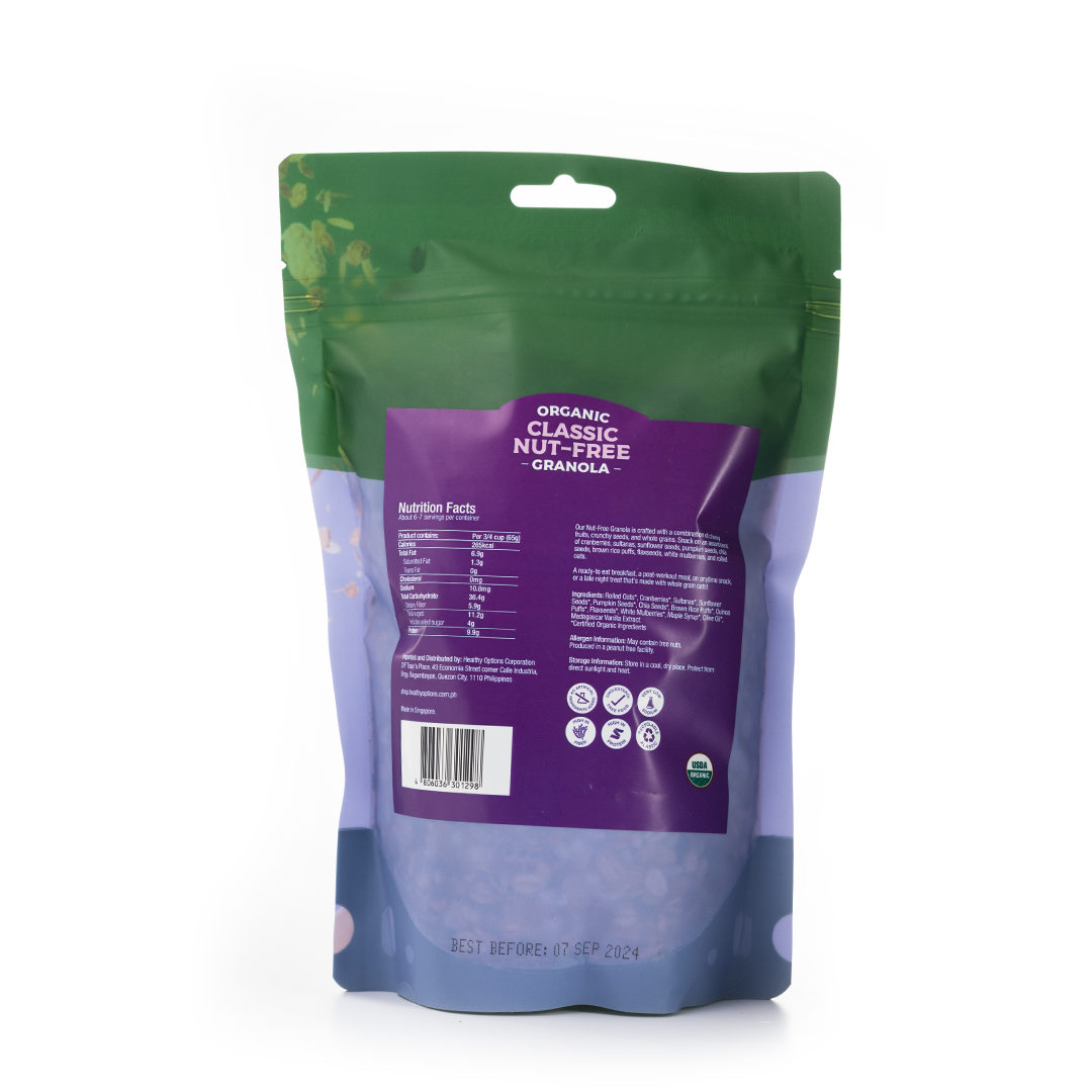 Healthy Options Organic Classic Nut-Free Granola 397g