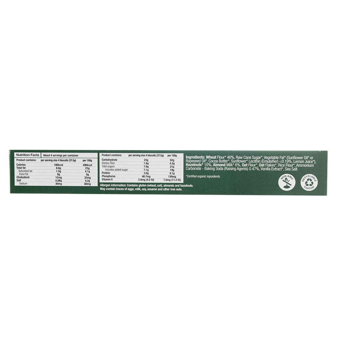 Healthy Options Organic Hazelnut Sablés 150g