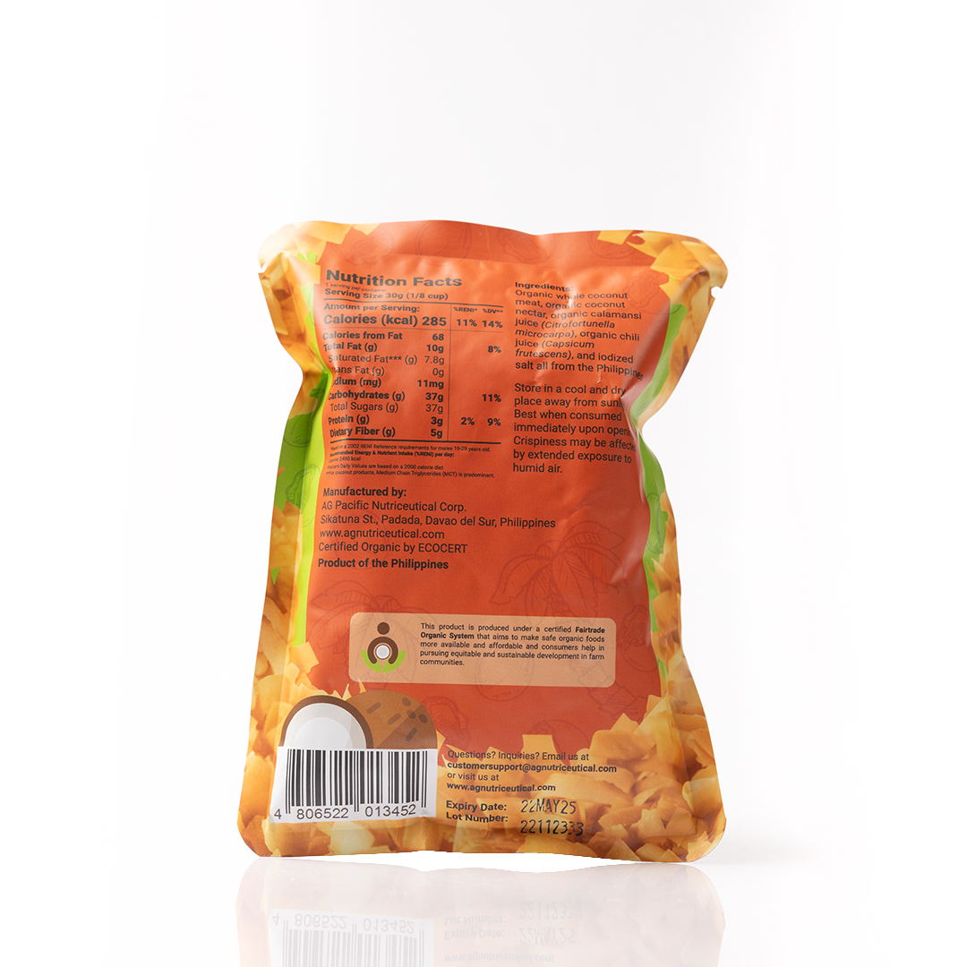 Coco Crisps Organic Baked Coconut Chips Chilimansi 30g