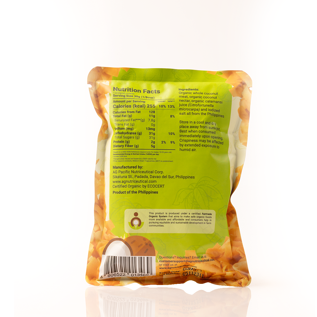 Coco Crisps Organic Baked Coconut Chips Calamansi 30g