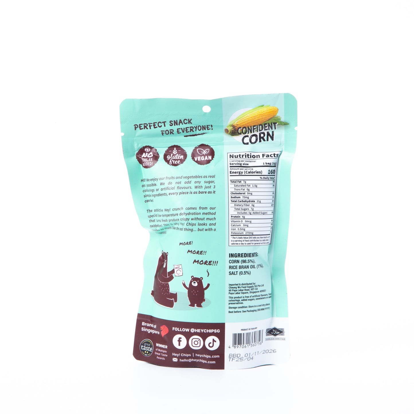 Hey! Chips Corn Crisps 35g
