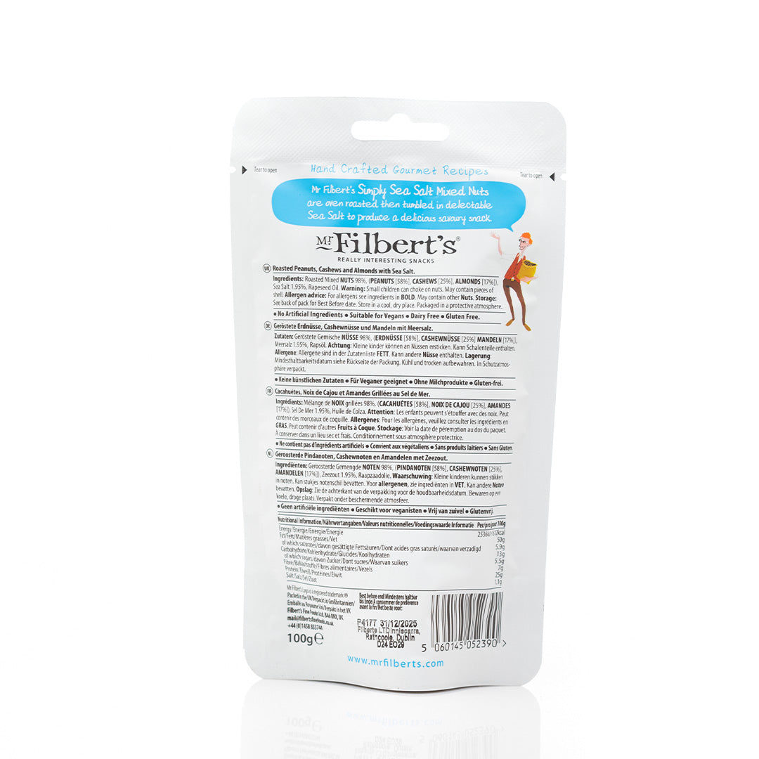Mr. Filberts Simply Sea Salt Mixed Nuts 100g