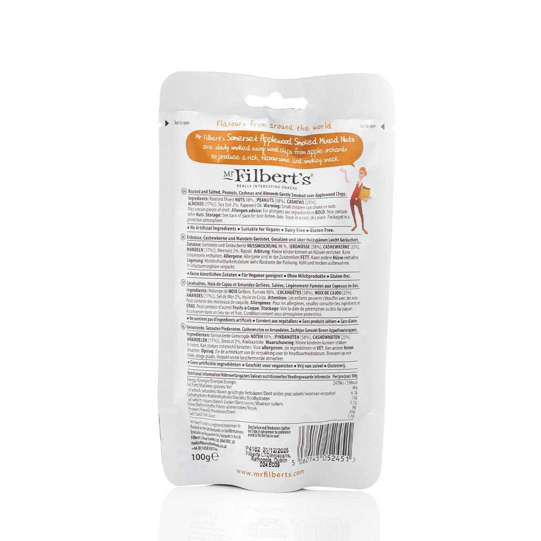 Mr. Filberts Somerset Applewood Smoked Mixed Nuts 100g