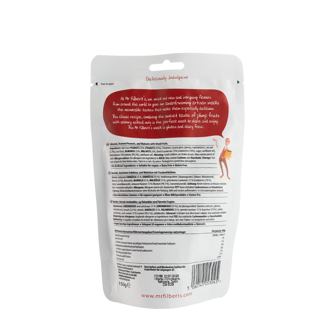 Mr. Filbert's Roasted Nuts & Plump Fruits Mixed Nuts 150g