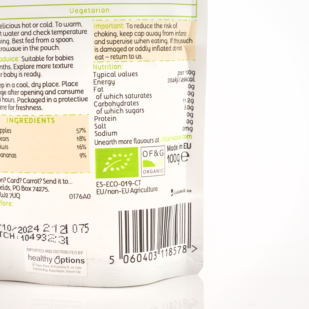 Little Freddie Zesty Kiwis, Bananas & Pears 6+ Months 100g