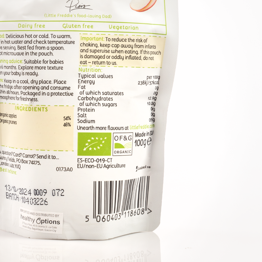 Little Freddie Balanced Prunes & Apples Puree 6+ Months 100g