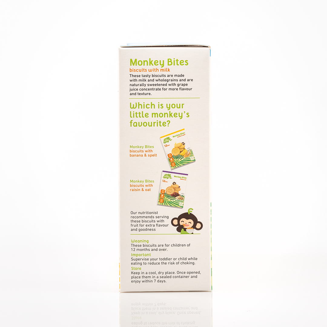Little Freddie Monkey Bites Milk Biscuits (20g x 4 packs)