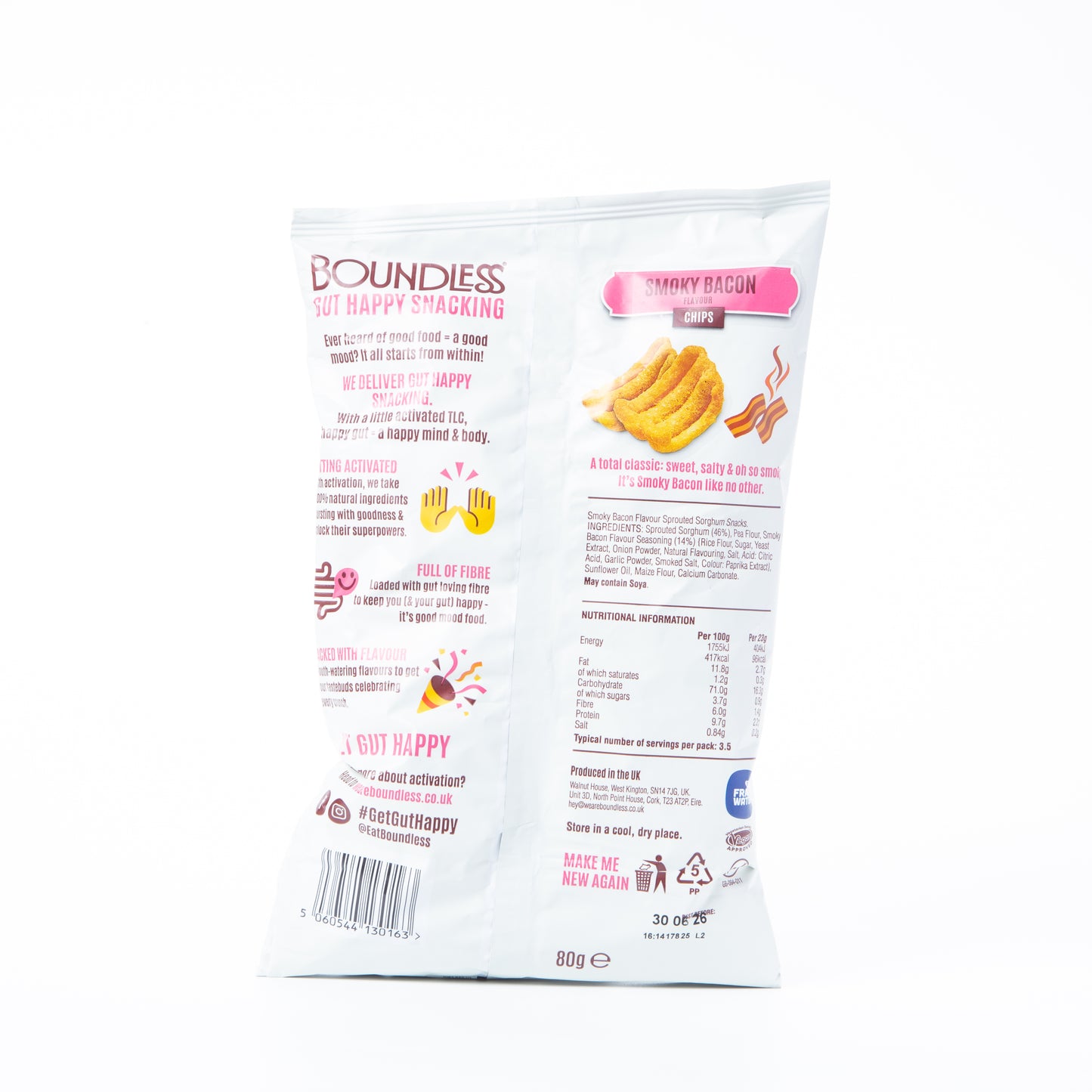 Boundless Smoky Bacon Flavored Chips 23g