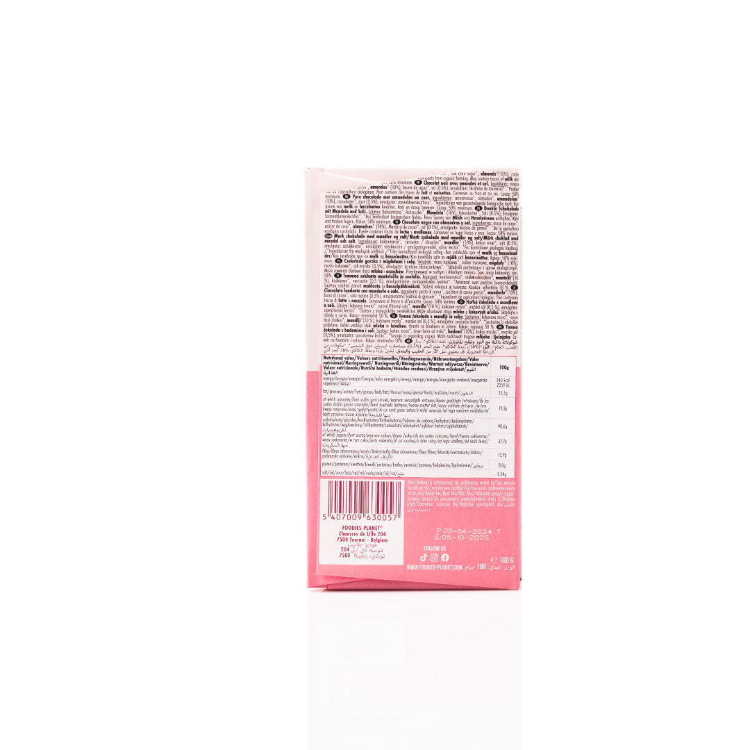 Foodies Planet Dark Chocolate Almonds and Sea Salt 100g