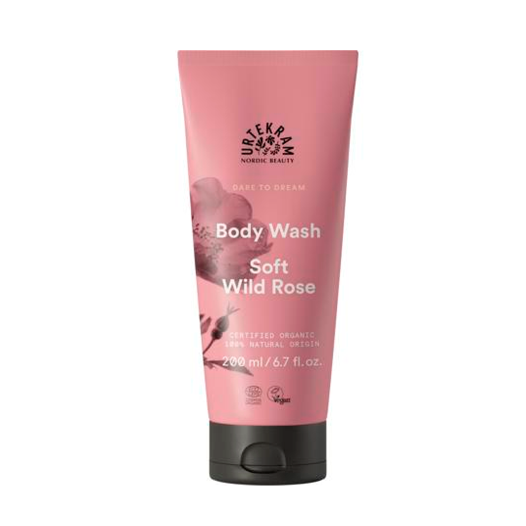 Urtekram Body Wash Soft Wild Rose 200ml