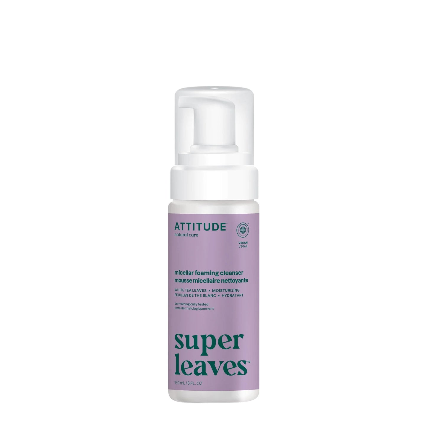 Attitude Super Leaves Micellar Foaming Cleanser White Tea Leaves 150ml
