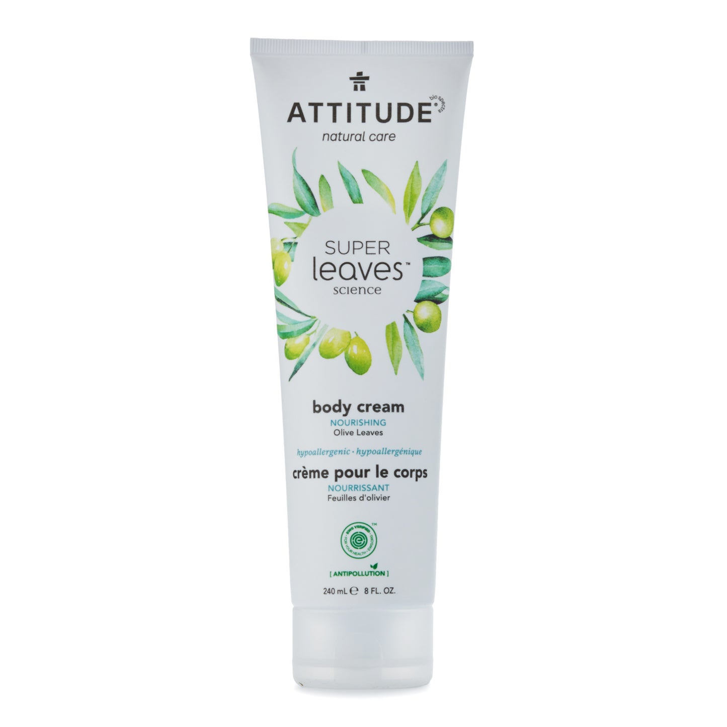 Attitude Super Leaves Nourishing Olive Leaves Body Cream 240ml