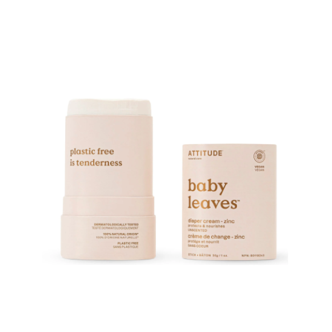 Attitude Baby Leaves Diaper Cream Zinc Stick Unscented 30g