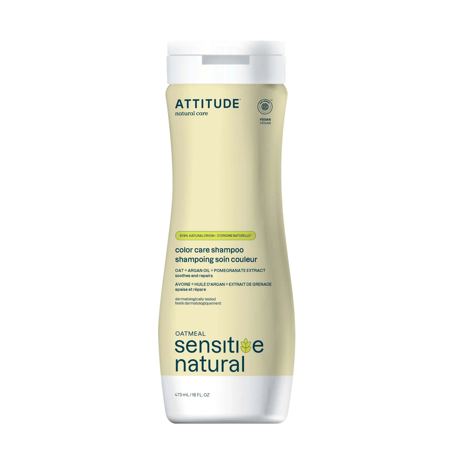 Attitude Sensitive Natural Care Shampoo Repair and Color Protection Argan Oil 473ml