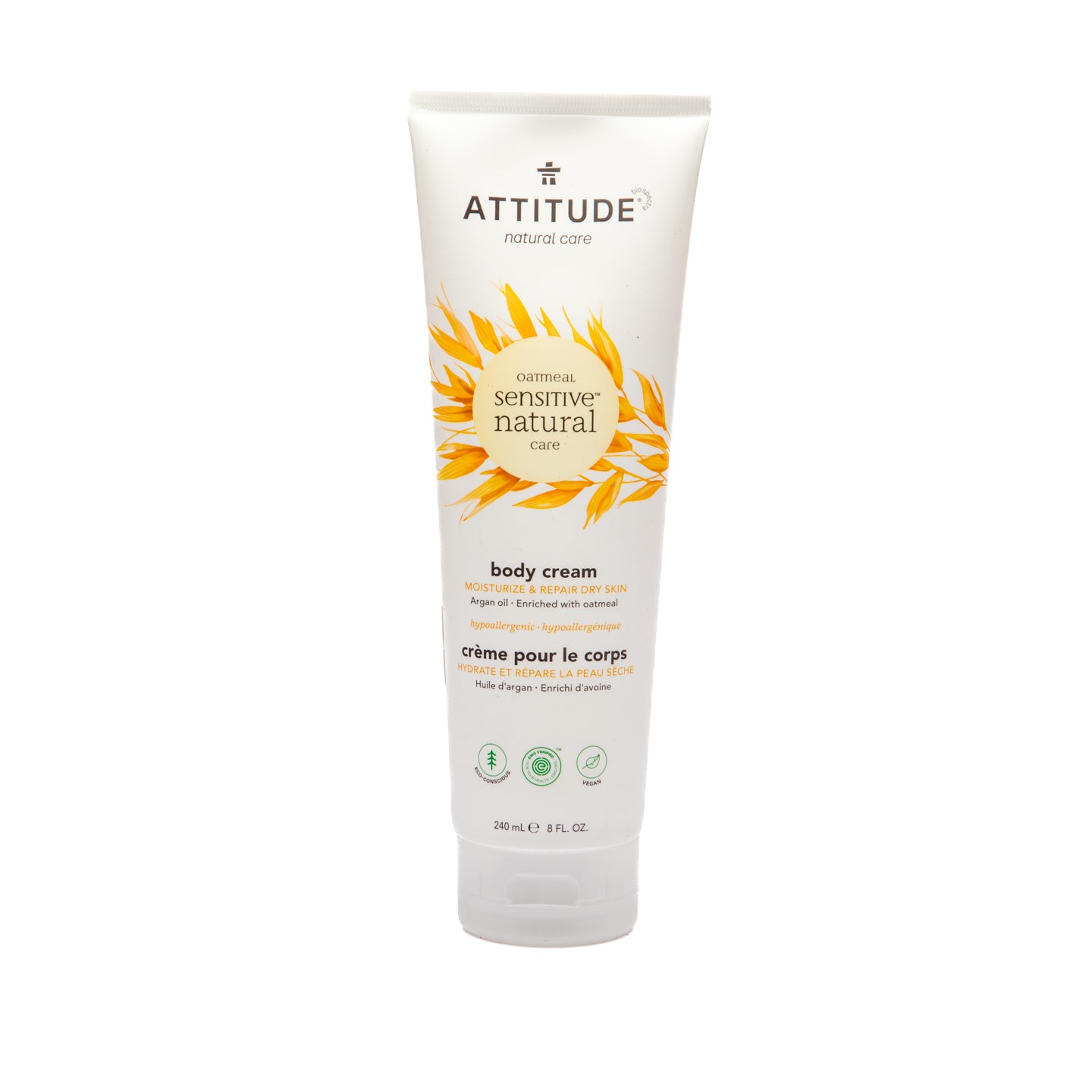 Attitude Sensitive Skin Moisturize & Repair Argan Body Cream 240ml