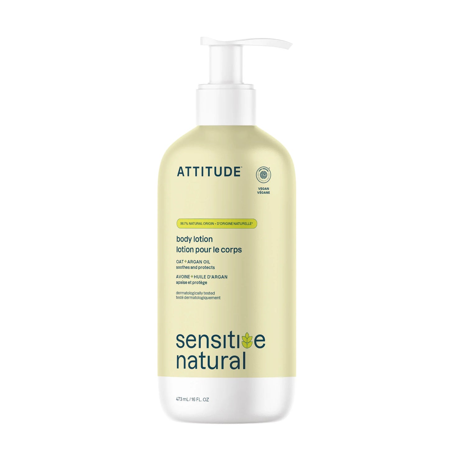 Attitude Sensitive Skin Moisturize & Repair Argan Body Lotion 473ml